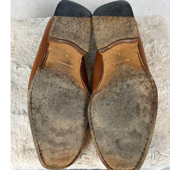 Bruno Magli Brown Leather Loafers - Picture 6 of 10